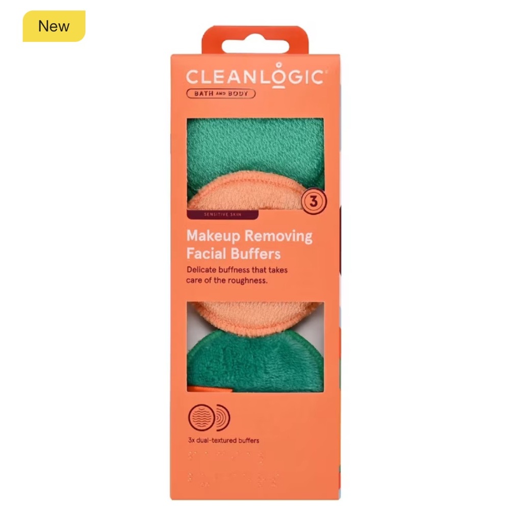 NEW IN BOX- Cleanlogic Exfoliating Facial Buffers (6 COUNT)